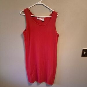 Liz Claiborne Vibrant Red Sleeveless Midi Dress